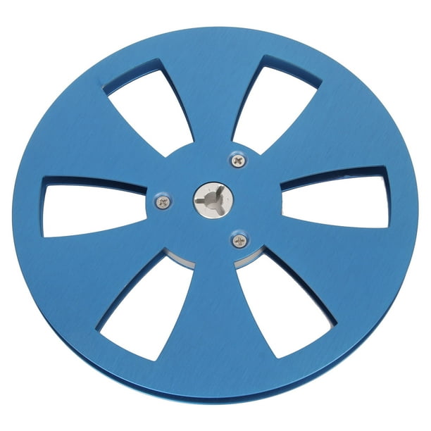 Carrete De Recogida Vacío, Carrete Vacío De aleación De Aluminio De 6 Orificios De 1/4 Y 7 Pulgadas Para Reproductor De Cinta De Carrete A Carrete