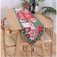 thumbnail image 3 of Caminos Mesa Manteles Bordado Navideños VERDE Santa Claus, 3 of 5
