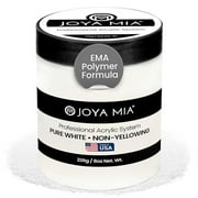 Acrylic Nail Powder for Nails, Super Adhesion Acrylic Nail Powder, Professional Colored Acrylic Nail Powder for Flawless & Beautiful Acrylic Nail Enhancements, Pure White, 8 oz - Joya Mia