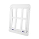 thumbnail image 2 of Puerta con puerta para gatos, puerta para mascotas para perros, para interior y exterior, puerta con mosquitera. Blanco, 2 of 9