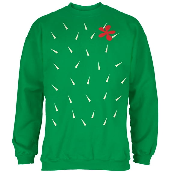 Old Glory Mens Halloween Cactus Costume Long Sleeve Sweatshirt