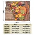 thumbnail image 3 of Kll Fleece Blanket Plush Throw Blanket Autumn Bouquet Pumpkin For Thanksgiving,Soft Fuzzy Cozy Flannel Blanket For Couch Sofa Bed.(50"X40"), 3 of 9