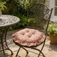 thumbnail image 4 of Wozhuo Round Lace Cushion 40cm Velvet Office Ottoman Mat with Strap for Chair Floor Outdoor, 4 of 6