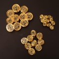 thumbnail image 2 of 2x30pcs Colgantes De Jaus Chapadas En Oro Para Fabricación (15/25/30 Mm) Zulema Colgante de jaulas de cuentas en espiral, 2 of 8