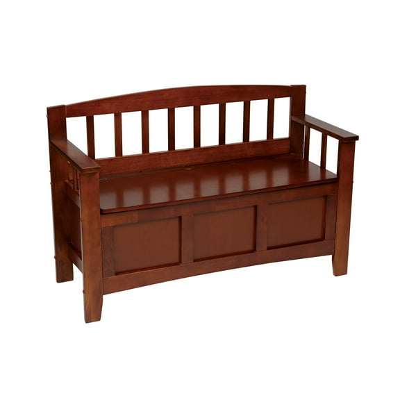 OSP Home Furnishings Metro Entry Way Bench with Walnut finish
