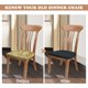 thumbnail image 4 of Fundas para asientos de comedor, fundas para sillas de cocina, funda de cojín extraíble, funda para silla elástica, fundas para sillas de comedor, juego de 4, negro JAMW Sencillez, 4 of 5