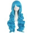 thumbnail image 1 of LinYooLi 28 Pouces/70 cm Perruque Synthétique Cheveux Longs Bouclés (Brun Blond Mélangé), 1 of 4
