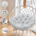 thumbnail image 3 of Chair Cushion 20inch Egg Chair Cushion Patio Chair Mat Water Resistant Comfortable Hanging Chair Cushion for Outdoor Light Gray, 3 of 9
