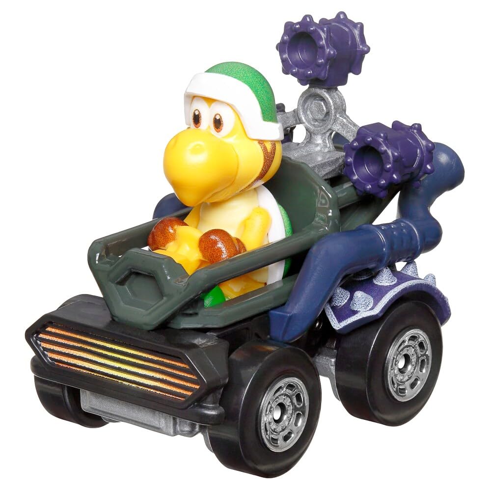 Hot Wheels Super Mario Bros. Movie Character Cars 4‑Pack, Mario, Toad, Koopa & Donkey Kong, Die‑Cast 1:64 Scale Vehicles, Ages 3+