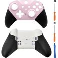 thumbnail image 1 of MARVA Carcasa de Repuesto Cubierta Delantera y Trasera Estuche Placa Cáscara Accesorios para Xbox Elite Series 2 Mando, Rosa + Blanco, 1 of 8