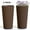 Brown, variant on Chiccushion 23.6 inch Tall Planter Set of 2, Large Plastic Round Planter for Outdoor Indoor Garden Patio Front Door, Black