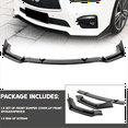thumbnail image 3 of For 2014-2017 INFINITI Q50 Sport Model Glossy Black Front Bumper Lip Spoiler, 3 of 13