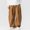 #Khaki, variant on DPTALR Men's Solid Color Loose Straight-Leg Pants Elastic-Waist Drawstring with Pockets,Black,Size L
