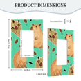 thumbnail image 5 of ZICANCN Outlet Covers Wall Plate, Autumn Leaves Forest Capybara Light Switch Cover Decorative, Duplex Toggle Combo 1-Gang, 5 of 9