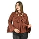 thumbnail image 1 of Blusa con volantes Roman Fashion /Tallas Extras, 1907 (Chedron) cafe 38, 1 of 6