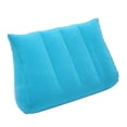 thumbnail image 2 of GROWTH TANK Inflatable Bed Wedge Pillow Triangle Shape Portable Multifunctional PVC Material for Sleeping in Bed Multi Position Backrest Turquoise, 2 of 9
