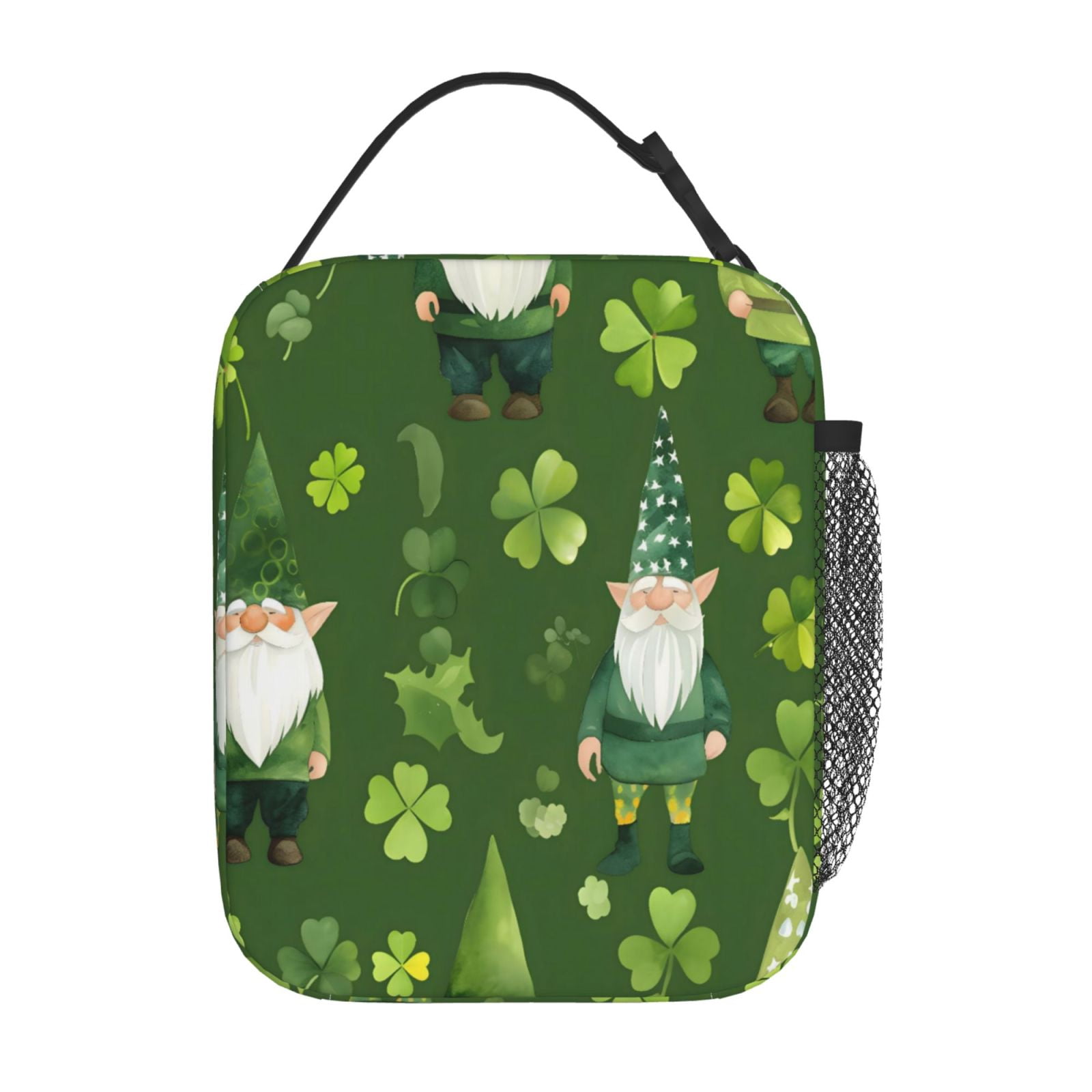 Lunch Bag For Women Men Insulated Portable Lunch Box Bento Box Office Picnic Travel Cooler Bag Saint Patrick'S Day Gnome