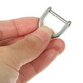 thumbnail image 2 of 2 Pcs Horseshoe Buckle D-shaped Ring Replacement Suitcase Buckles Belt Tote Bag Rings for Connecting Stainless Steel, 2 of 6