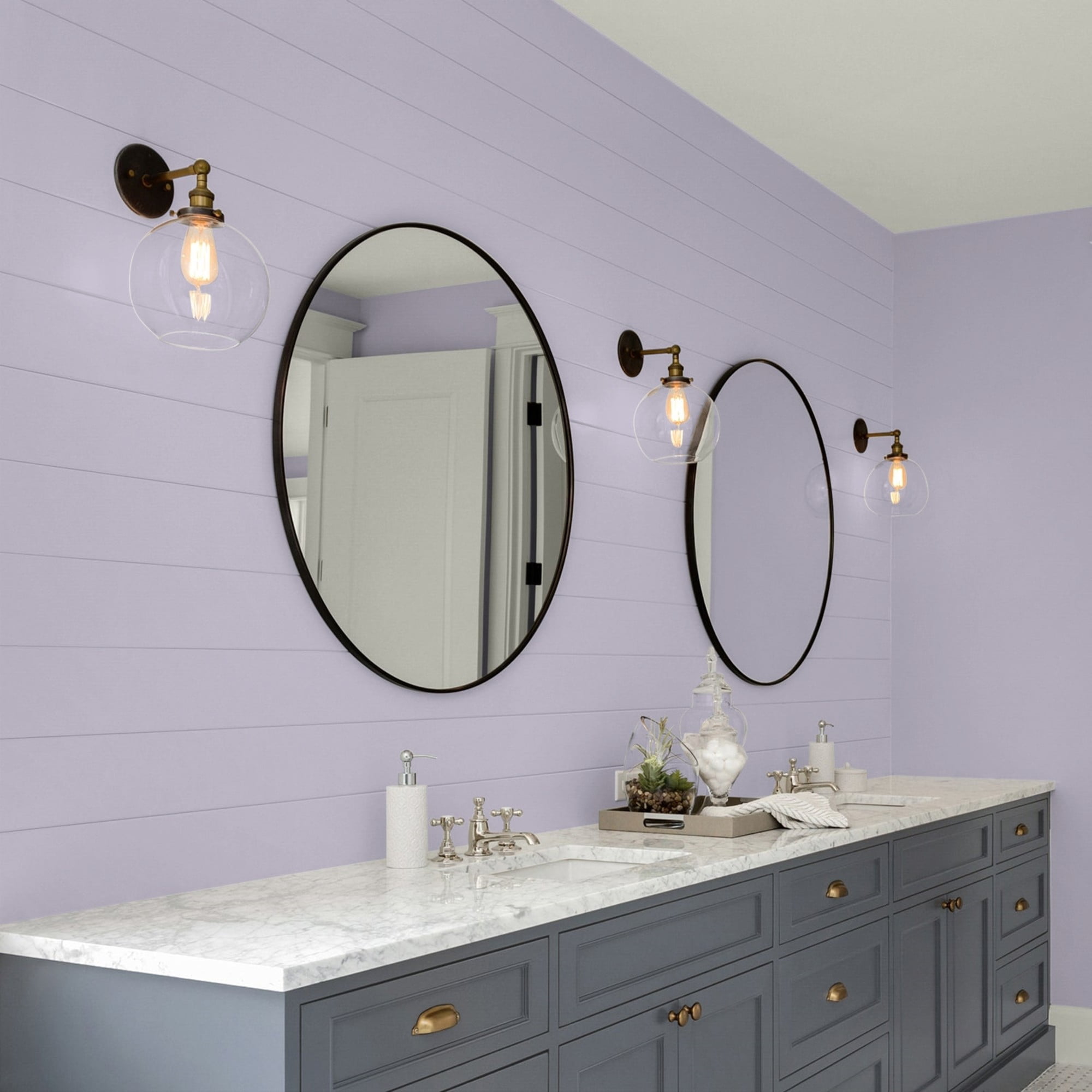 Glidden HEP Cloudberry / Purple, Eggshell Interior Paint with Primer, 1 Quart
