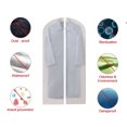 thumbnail image 2 of ✪ 12pcs Hanging Garment Bags Lightweight Clear Clothes Cover Full Zipper Suit Bag, 2 of 17