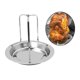 thumbnail image 5 of Soporte duradero para asar pollos, aves de corral y pavos. Bandeja para asar. sin cepillo, 5 of 9