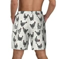 thumbnail image 4 of Uemuo Funny Chicken Pattern Mens Swim Trunks Quick Dry Board Shorts with Mesh Lining, Stretch Beach Shorts Quick Dry No-Chafing Board Shorts-Medium, 4 of 9