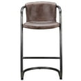 thumbnail image 2 of Moe's Tabouret de Bar Freeman 29" en Cuir Marron Clair (Lot de 2), 2 of 3