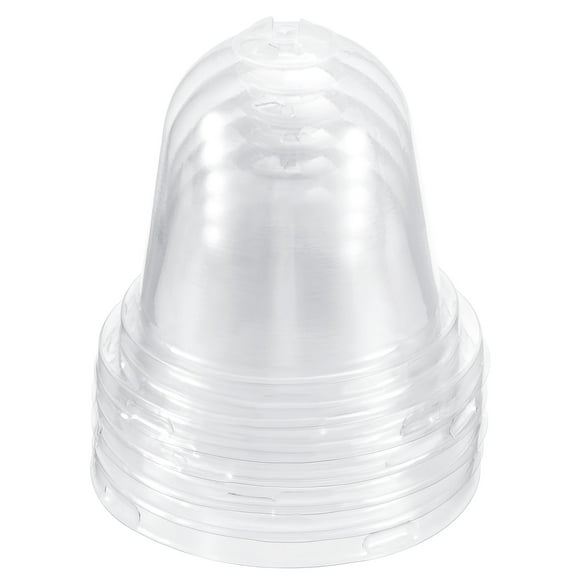 Uxcell 8.8cm Garden Cloche Dome Round Plastic Humidity Plant Protector Cover Clear 5 Pack