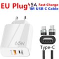 thumbnail image 1 of Adaptador de carga rápida USB-C PD 65W para MacBook Pro Laptop Type-C Cargador rápido para iPhone 11 12 13 Pro iPad Huawei Xiaomi Samsung Tan Jianjun  unisex, 1 of 2
