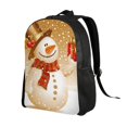 thumbnail image 2 of Honeii Christmas Snowman Gift Print Laptop Backpack for Work, College, Travel, Daily Backpacks for Men Women, Sport Rucksack,Computer Bag, 2 of 8