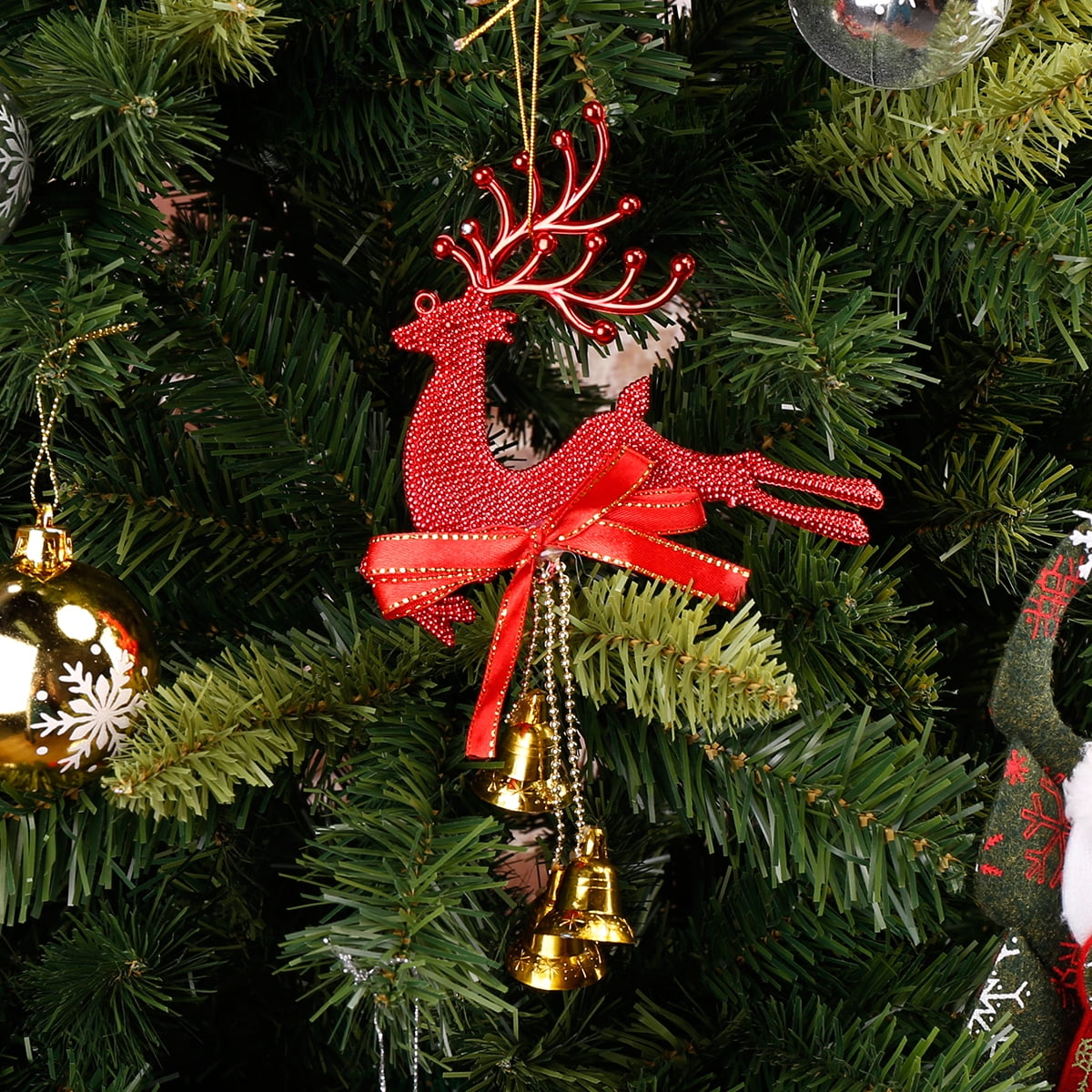 Home Christmas Tree Ornament Deer Chital Hanging Xmas Baubles Party Decoration*1 