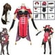 thumbnail image 2 of Disfraz de juego Beidou para mujer, traje de Cosplay de Genshin Impact Beidou, negro y rojo, vestido de Halloween, capa, conjunto completo, 2 of 4