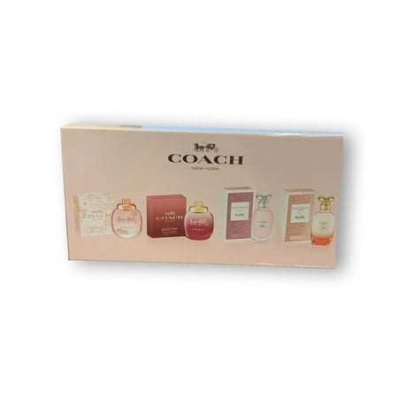 Coach New York Perfume for Women, 4 Piece Gift Set, 0.15 oz