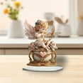 thumbnail image 4 of nvzhuang Acrylic Cupid Desktop Ornament with Rose Valentine's Day Romantic Decoration for Table Bookshelf Home Party, 4 of 7