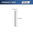 thumbnail image 2 of 40Pcs M3x25mm 304 Stainless Steel Dowel Pin, Cylindrical Shelf Support Peg Pin, 2 of 6