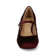 thumbnail image 6 of Journee Womens Okenna Low Heel Square Toe Pumps, Widths Available, 6 of 9