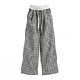 thumbnail image 4 of Iyufng Summer Girls' Checkered Drawstring Pants, 4 of 7