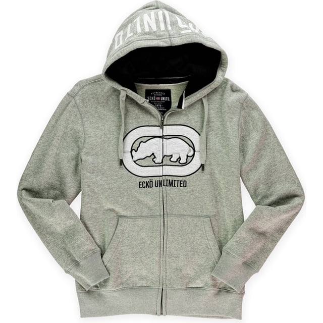 Ecko Unltd. Sudadera con capucha y cremallera completa para hombre, gris, pequeña Ecko Unltd. Sudadera