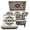 American Western Aztec, variant on FOR U DESIGNS Cow Spot Tribal Aztec Print Durable Wingback Chair Slipcover 2Pcs Pet Friendly Washable Armchair Slipcover with Elastic Bottom Breathable Furniture Protector for Bedroom