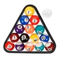 thumbnail image 1 of Resin Billiard Balls Set of 1 with Rack Multi Color Wear-resistant Toy for Playing Small Size, 1 of 8