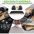 thumbnail image 4 of 10L0L Golf Cart Seat Cover Set Fit Club Car Precedent & Yamaha Front / Rear Seat Cover Polyester Black Beige - L, 4 of 7