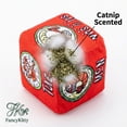 thumbnail image 5 of FancyKitty 3-in-1 Interactive Catnip 3-Piece Ball & Kicker Pillow Cat Toy Set with Plush Dice & Rolling Ball, Yellow Dice, 5 of 10
