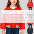thumbnail image 3 of SuTry Girls Fashion Solid Color Jackets Fleece-Lined Winter Jacket Short Hooded Coat with Pockets Warm Outerwear for Kids 4-15 Years(Orange,5-6 Years), 3 of 9