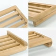 thumbnail image 6 of Wooden Soap Holder, Bamboo Soap Dish for Shower, Bathroom Soap Case with Drainage, Hand Craft Case Holders, Drain Box Bar Soap Holder Tray, 6 of 9