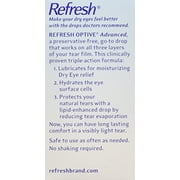Refresh Optive Advance Triple Action Optical Drops, Unisex, 30ct, 2-Pack