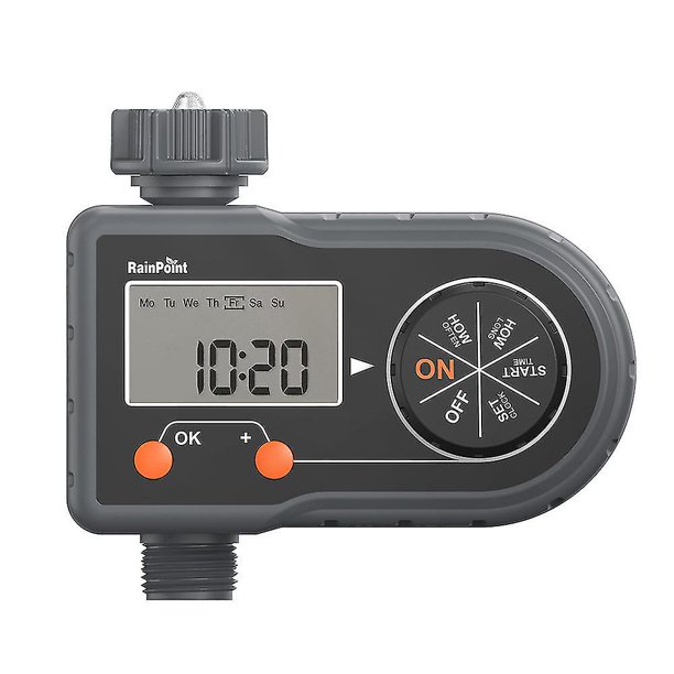 Temporizador de riego automático para jardín, controladores de sistema de riego con temporizador de agua con 3 programas de riego, Ip65 a prueba de agua, pantalla Lcd kaili Sencillez