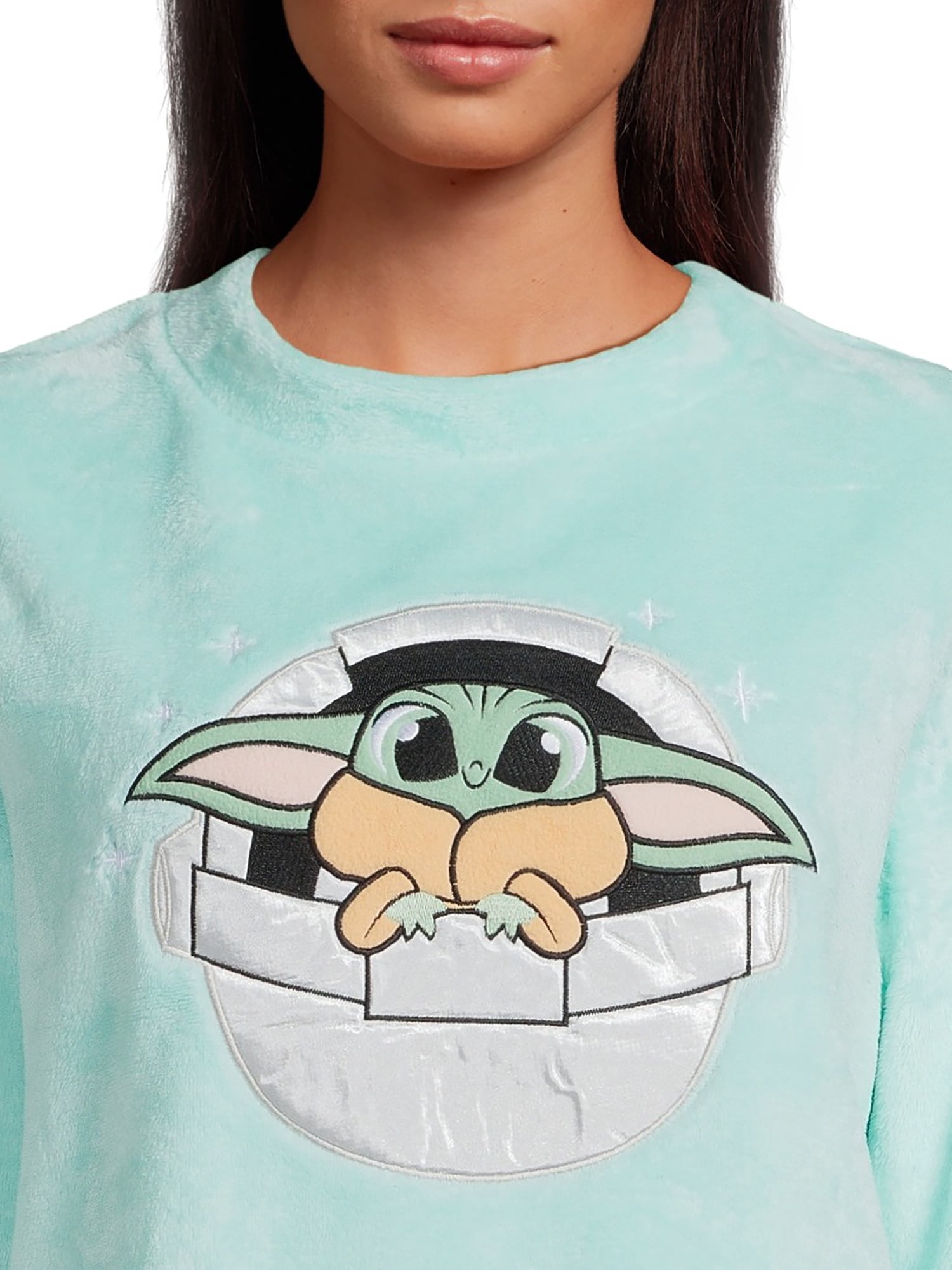Star Wars Women's The Child Long Sleeve Top, Pants and Socks, 3-Piece Gift Set, Sizes XS-3X