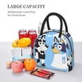 thumbnail image 5 of Johaoi Bluey for Lunch Box Lunch Bag for Women Adults Men, Reusable Insulated Lunch Tote Bags Large Capacity for Office Picnic Hiking Beach-One Size, 5 of 6
