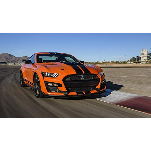 Iconic Arts Laminated 42x24 Poster: Ford Mustang Shelby gt500 4k hd HD