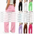 thumbnail image 4 of NOLDARES Girls Wide Leg Sweatpants Kids Baggy Sweat Pants Oversized Elastic Waist Straight Wide Leg Joggers with Pockets(W107-Purple), 4 of 9